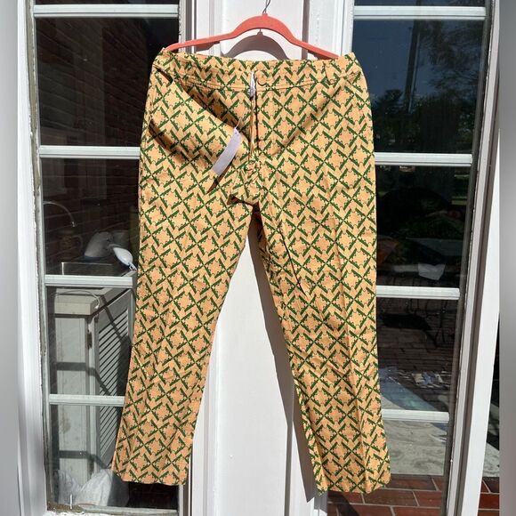 Anthropologie Charlotte Taylor Grasshopper Cotton Cropped Pant NWT - Picture 2 of 6